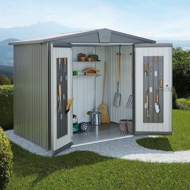 metal Outdoor Tool Storage Shed
