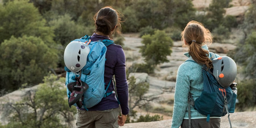 Hiking bags with waist straps