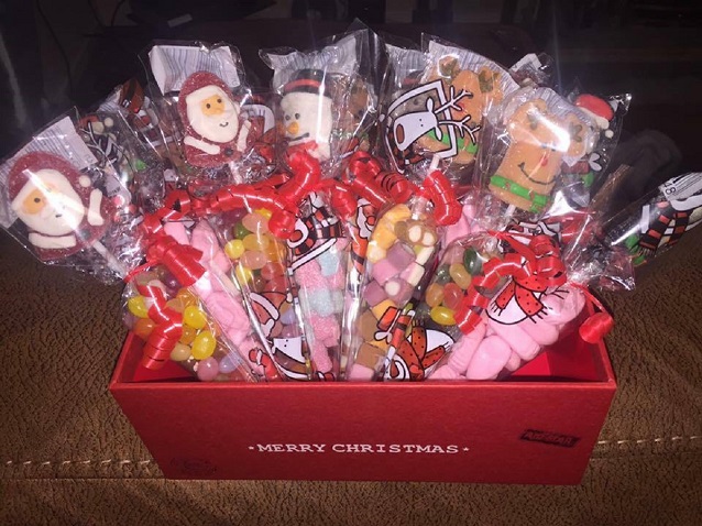 Christmas candy hampers
