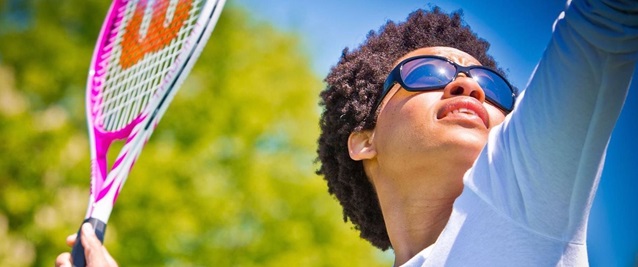 sunglasses and spf for playing tennis