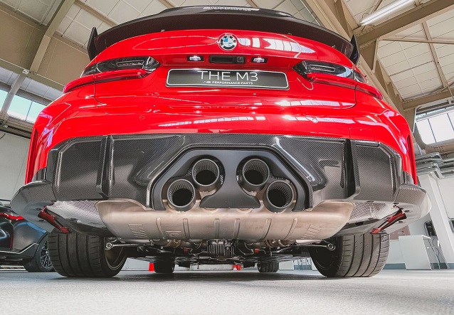 BMW car exhaust